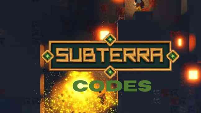 Subterra codes (June 2026)