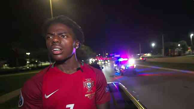 IShowSpeed pulled over by police for “extremely unsafe” car stunt