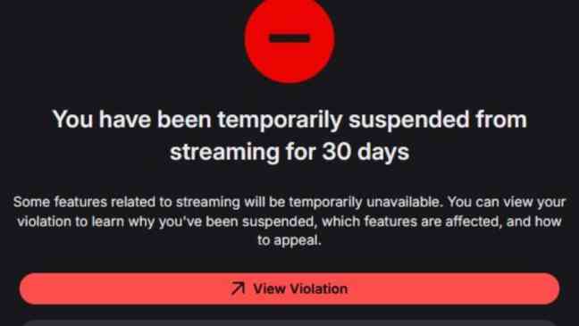 Twitch instantly bans streamer after joking about needing to “go away for a long time”