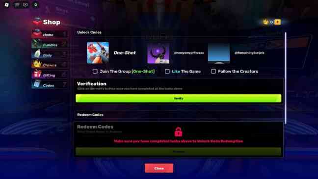 Overkill codes (July 2026)