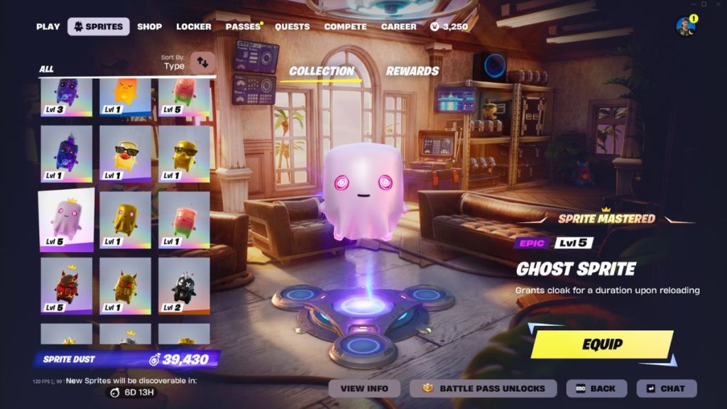 Ghost Sprite in the Fortnite Sprite collection in Chapter 7 Season 3
