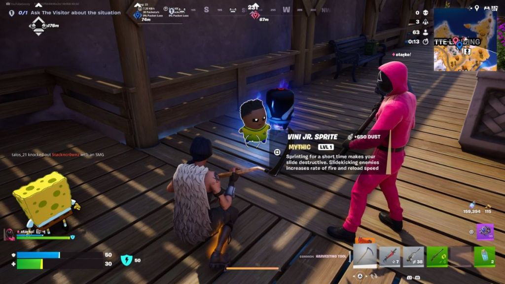 Vini Jr. Sprite in Fortnite Chapter 7 Season 3