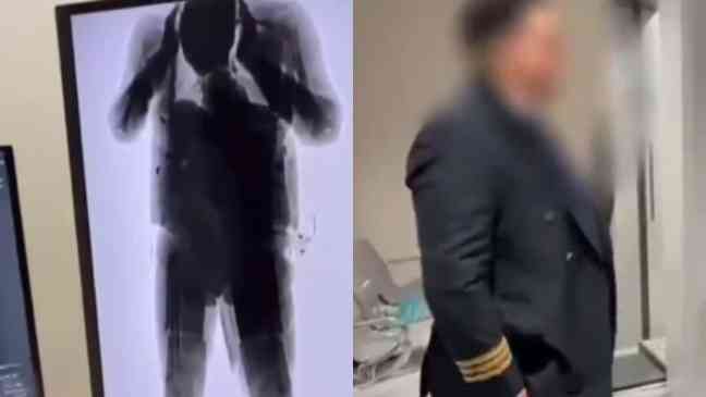 Man dressed as pilot arrested trying to board plane with 22 pounds of cocaine strapped to body