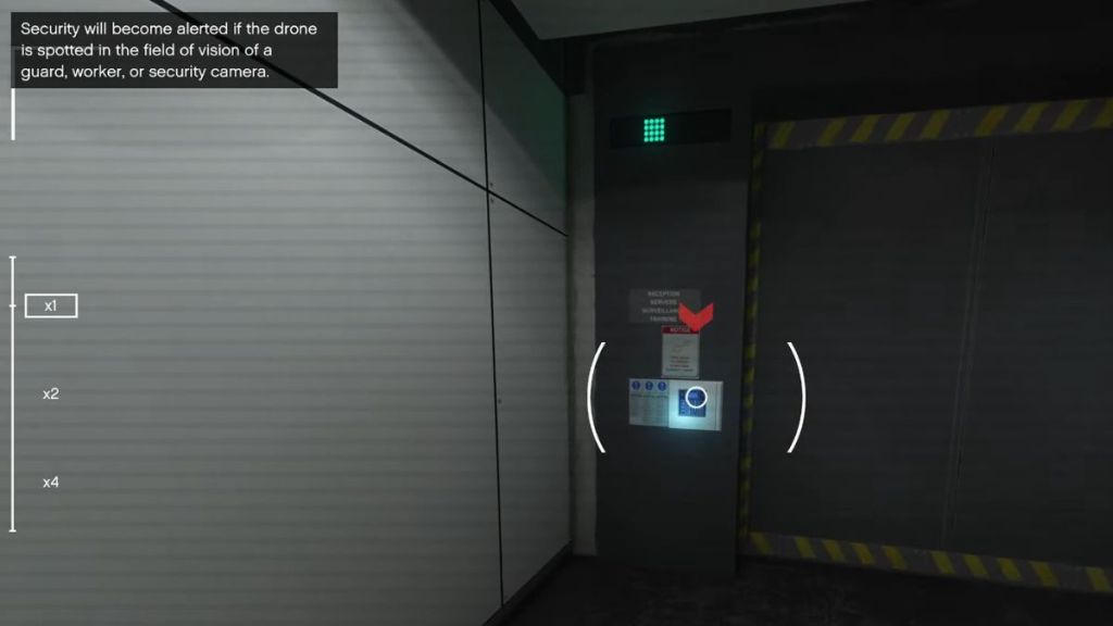 Short circuit the control panel using the drone in GTA Online