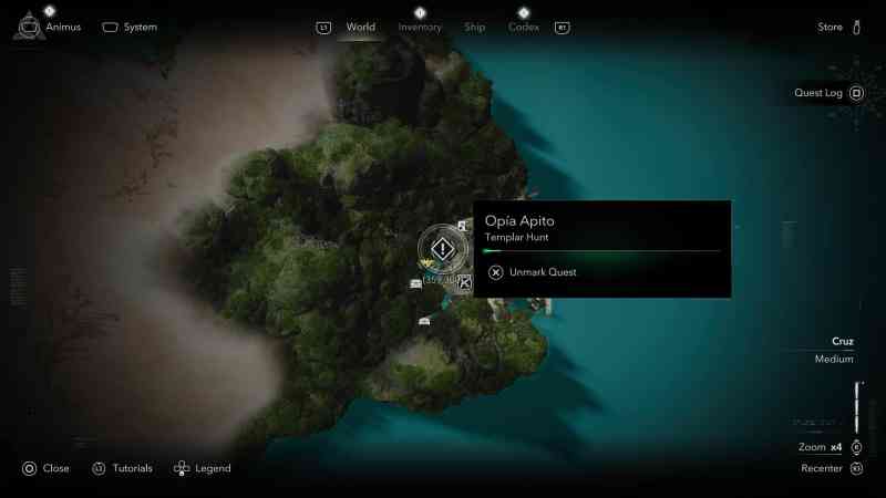AC Black Flag Resynced Opia Apito Templar Hunt walkthrough