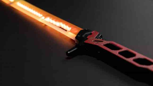 Cyberpunk 2077 is releasing a life-size Thermal Katana with lights and sound