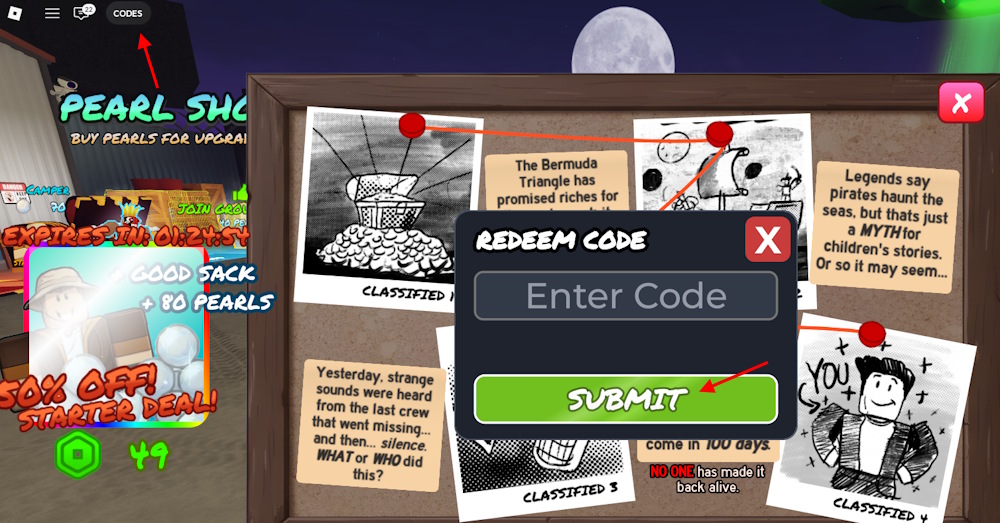 100 Days at Sea codes redeem