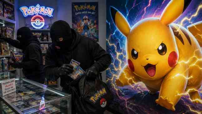 Thieves plead guilty to stealing k worth of Pokemon cards in double heist