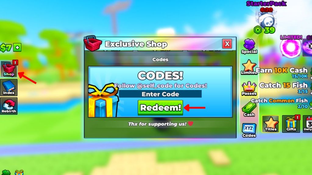Redeem Bomb Fishing Codes
