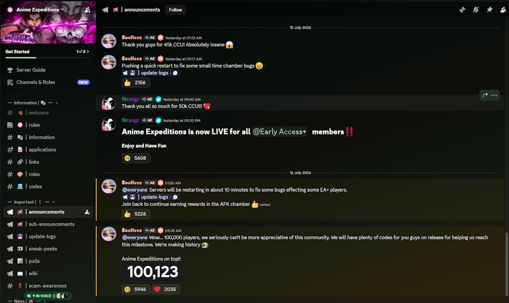 Anime Expeditions Discord server