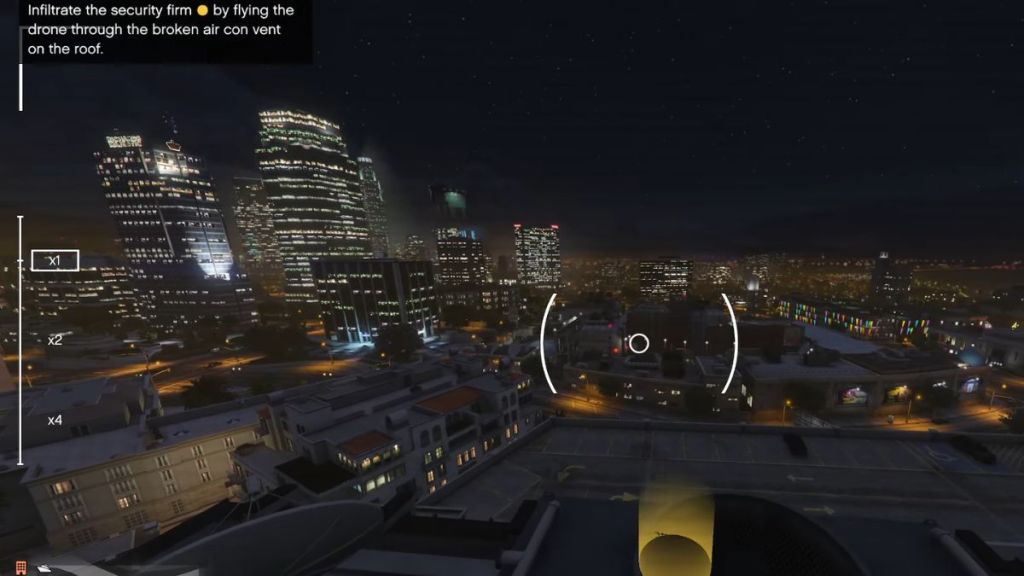 Infiltrating the security firm with the drone