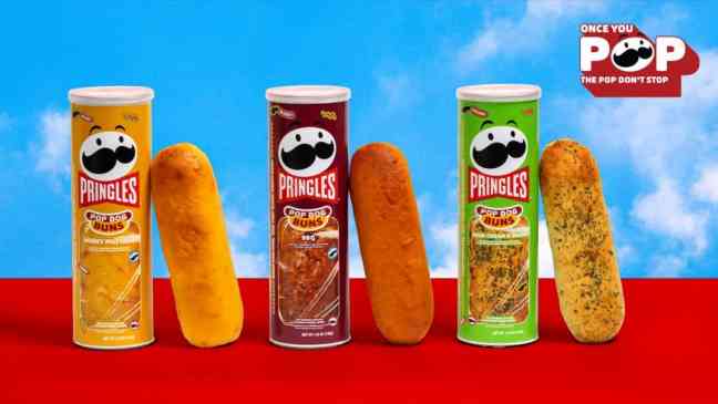 Pringles reveals can-sized hot dog buns in 3 fan favourite flavors