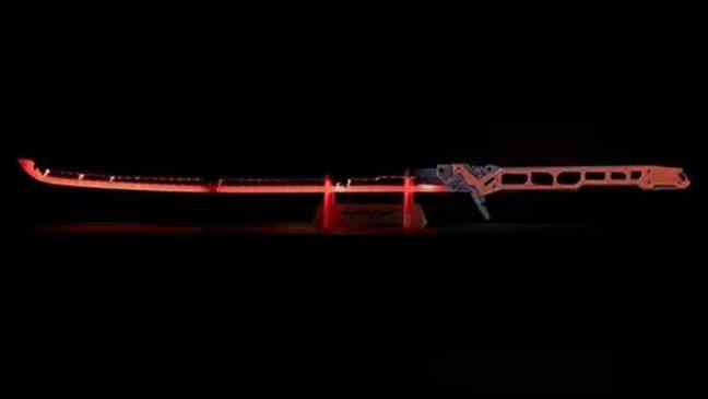 Cyberpunk 2077 is releasing a life-size Thermal Katana with lights and sound