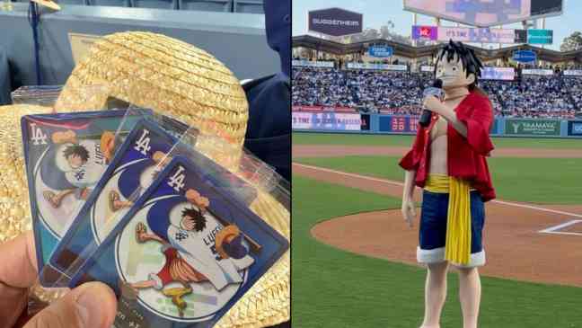 One Piece resellers arrested over LA Dodgers Luffy card and straw hat giveaway