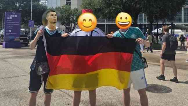 Mexico fans launch fireworks outside England hotel before World Cup clash
